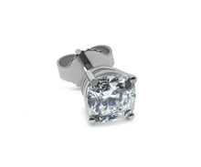 Natural Ideal Square Cushion cut Canadian Diamond Stud Earring 0.94 ct