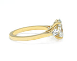 Classic Three-Stone Oval Lab-Grown Diamond Engagement Ring