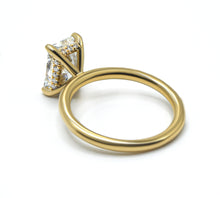 Radiant Cut Diamond Ring with Hidden Halo - Timeless Elegance