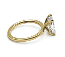 Radiant Cut Diamond Ring with Hidden Halo - Timeless Elegance