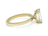 Emerald Cut Diamond Solitaire Engagement Ring 2.30 ct