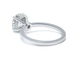 Round Engagement Ring with Hidden Halo 2.0+ ct