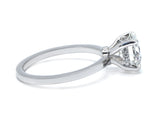 Round Engagement Ring with Hidden Halo 2.0+ ct