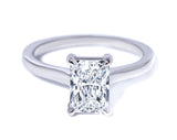 Radiant Cut Diamond Solitaire Engagement Ring