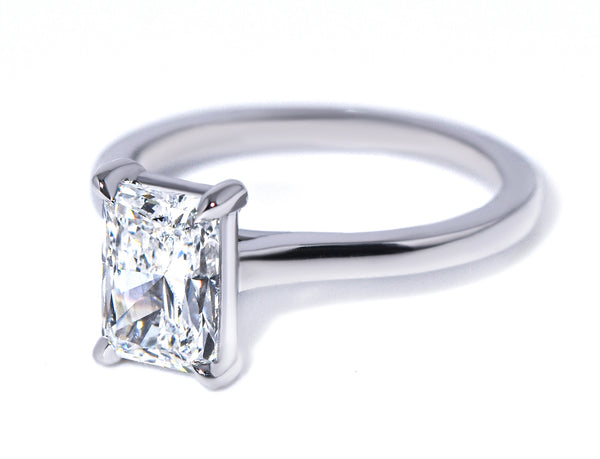 Radiant Cut Diamond Solitaire Engagement Ring