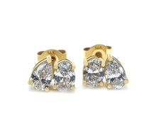 TOI ET MOI Oval & Pear Lab Grown Diamond Stud Earrings 2.00 ct tw