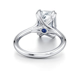 Emerald Cut Diamond Solitaire Engagement Ring