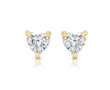1.1 ct Heart Shape cut Lab Grown Diamond Stud Earrings