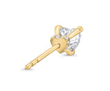 1.1 ct Heart Shape cut Lab Grown Diamond Stud Earrings