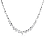 Riviera Diamonds Necklace 14K White Gold - EF VS2 10.46 CTW