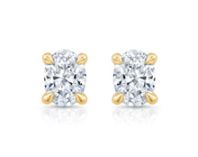 1.0 carat Oval Cut Lab Grown Diamond Stud Earrings