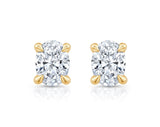 1.0 carat Oval Cut Lab Grown Diamond Stud Earrings