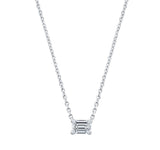 Emerald Cut Lab Grown Diamond Pendant