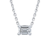 Emerald Cut Lab Grown Diamond Pendant