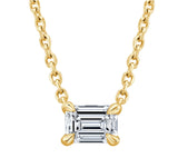 Emerald Cut Lab Grown Diamond Pendant
