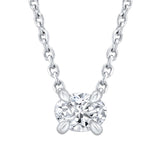 Oval Cut Lab Grown Diamond Pendant