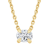 Oval Cut Lab Grown Diamond Pendant