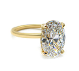 Solitaire Inspired Hidden Halo Oval Brilliant Cut 2.00+ ct D-E/VS