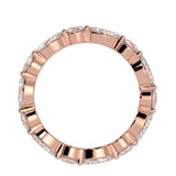 Eternity Ring with Round and Marquise Cut Diamonds