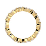 Eternity Ring with Round and Marquise Cut Diamonds