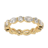 Eternity Ring with Round and Marquise Cut Diamonds