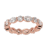 Eternity Ring with Round and Marquise Cut Diamonds