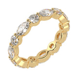Eternity Ring with Round and Marquise Cut Diamonds