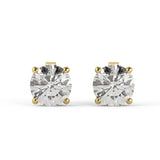 Rose Gold 1.00 + carat VS2-VS1 Ideal Cut Lab Grown Diamond Stud Earrings
