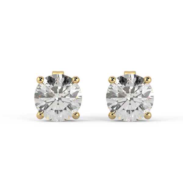 1.00 + carat VS1 -VS2 D-E Ideal Stud Earrings