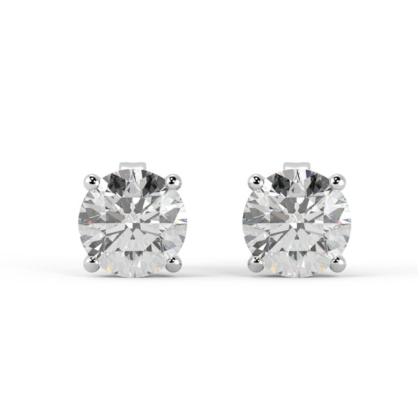 2.50 ct twt + VS1-VS2, D-E color, Ideal Cut Lab Grown Diamond Stud Earrings