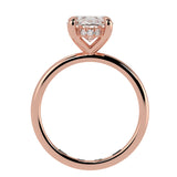 Solitaire Inspired Hidden Halo Oval Brilliant Cut