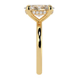 Solitaire Inspired Hidden Halo Oval Brilliant Cut