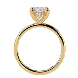 Solitaire Inspired Hidden Halo Oval Brilliant Cut