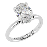 Solitaire Inspired Hidden Halo Oval Brilliant Cut