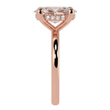 Solitaire Inspired Hidden Halo Oval Brilliant Cut