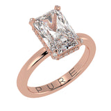 Radiant Cut Diamond Cut With Hidden Halo
