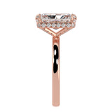 Radiant Cut Diamond Cut With Hidden Halo