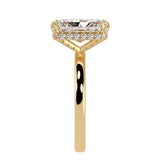 Radiant Cut Diamond Cut With Hidden Halo