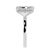 Radiant Cut Diamond Cut With Hidden Halo