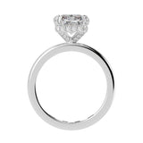 Radiant Cut Diamond Cut With Hidden Halo