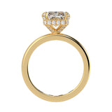 Radiant Cut Diamond Cut With Hidden Halo