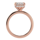 Emerald Cut Diamond Cut With Underside Diamonds