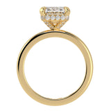 Emerald Cut Diamond Solitaire Engagement Ring 2.00+ ct E/VS