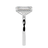 Emerald Cut Diamond Cut With Underside Diamonds