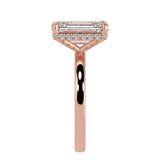 Emerald Cut Diamond Cut With Underside Diamonds