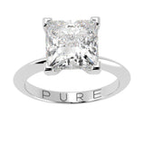 Princess Cut Diamond Solitaire Engagement Ring