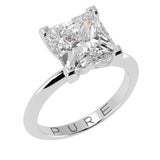Princess Cut Diamond Solitaire Engagement Ring