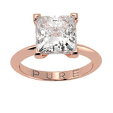 Princess Cut Diamond Solitaire Engagement Ring