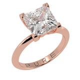 Princess Cut Diamond Solitaire Engagement Ring
