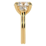 Round Three Stone Diamond Engagement Ring